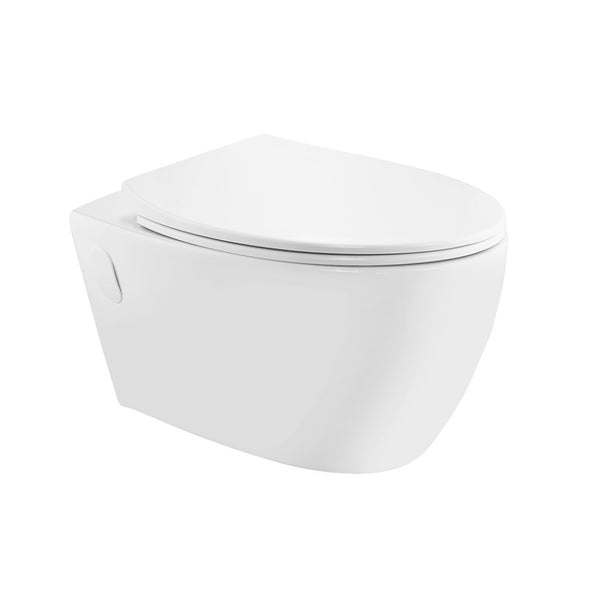 VGS-WHT-81953UF - Vignette Rimless Wall Hung WC With UF Soft Close Seat Cover