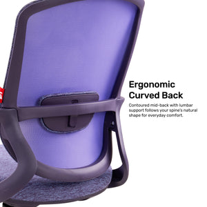 Cove Adapt - Fabric Home Office Chair in Purple