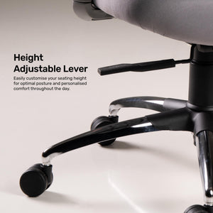 Aristo Focus - Fabric Ergonomic Chair in Light Grey