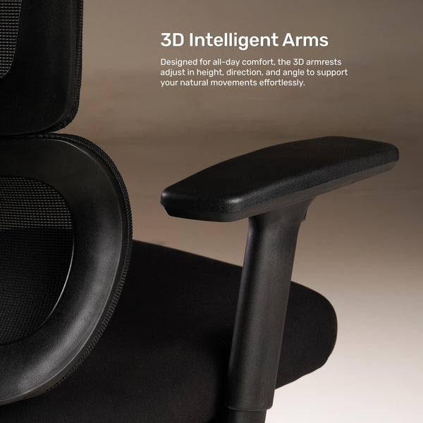 Vestra Focus - Fabric Ergonomic Chair in Black