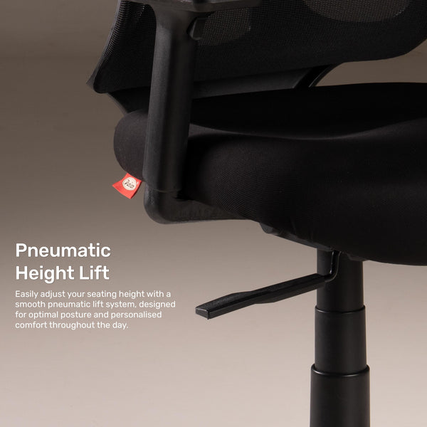 Vestra Focus - Fabric Ergonomic Chair in Black