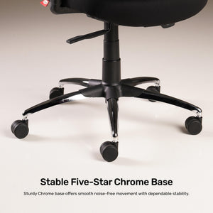 Vestra Focus - Fabric Ergonomic Chair in Black
