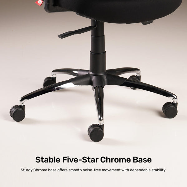 Vestra Focus - Fabric Ergonomic Chair in Black