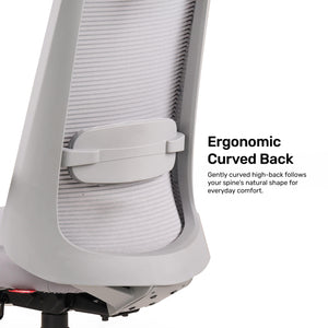 Aristo Focus - Fabric Ergonomic Chair in Light Grey