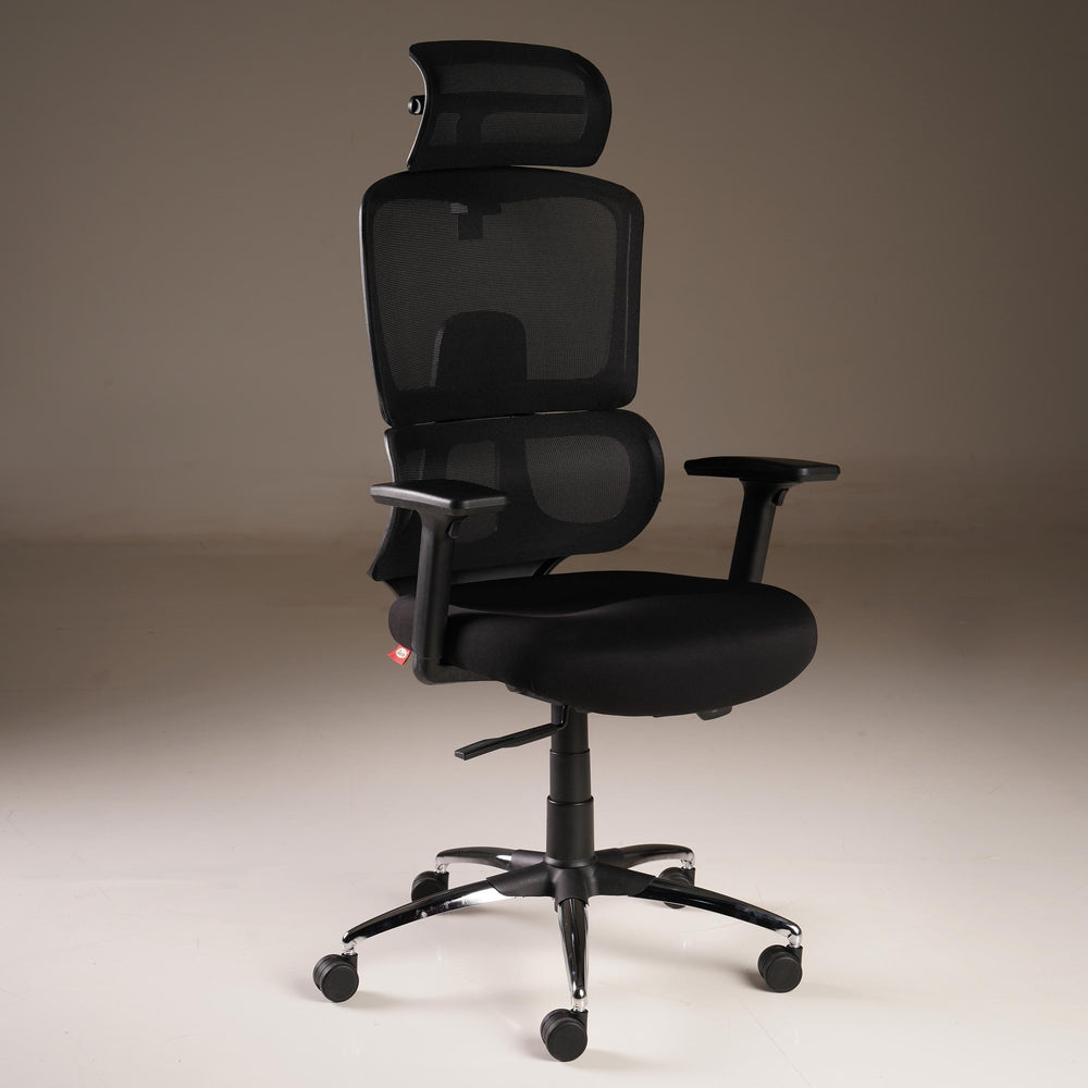 Vestra Focus - Fabric Ergonomic Chair in Black (High Back)