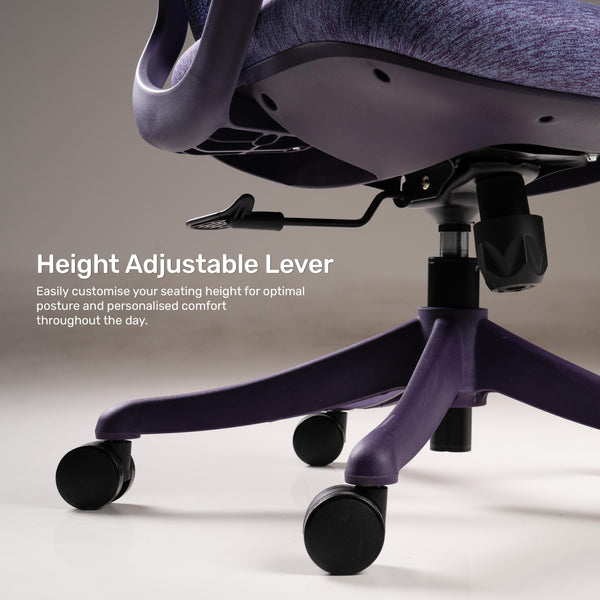 Cove Adapt - Fabric Home Office Chair in Purple