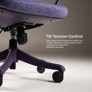 Cove Adapt - Fabric Home Office Chair in Purple