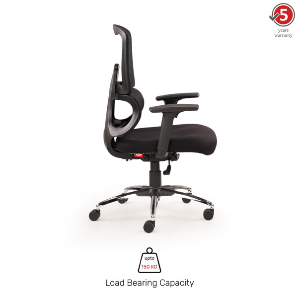 Vestra Focus - Fabric Ergonomic Chair in Black
