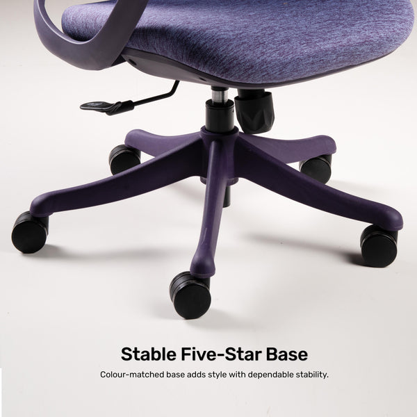 Cove Adapt - Fabric Home Office Chair in Purple