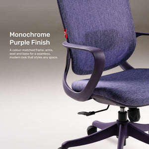 Cove Adapt - Fabric Home Office Chair in Purple