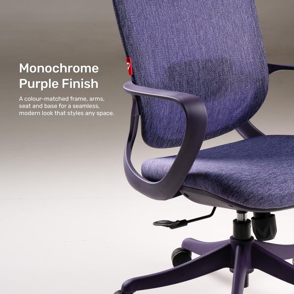 Cove Adapt - Fabric Home Office Chair in Purple