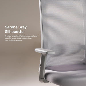 Aristo Focus - Fabric Ergonomic Chair in Light Grey