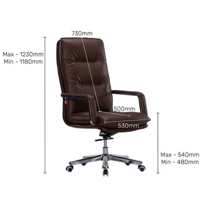 Camden Premium Leatherette Chair, High Back