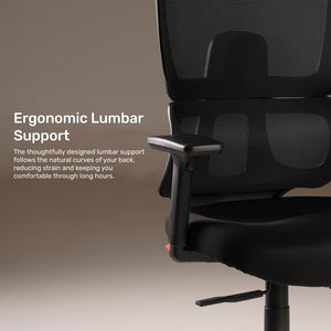 Vestra Focus - Fabric Ergonomic Chair in Black