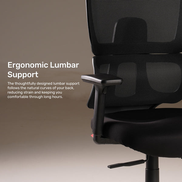 Vestra Focus - Fabric Ergonomic Chair in Black
