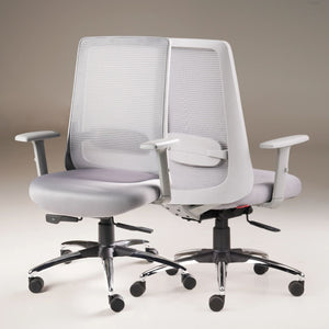 Aristo Focus - Fabric Ergonomic Chair in Light Grey