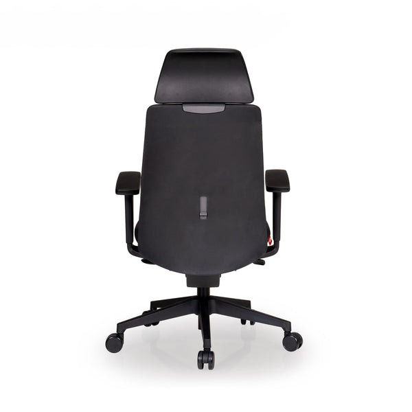 Elentra Ace - Leatherette Signature Chair in Grey (High Back)