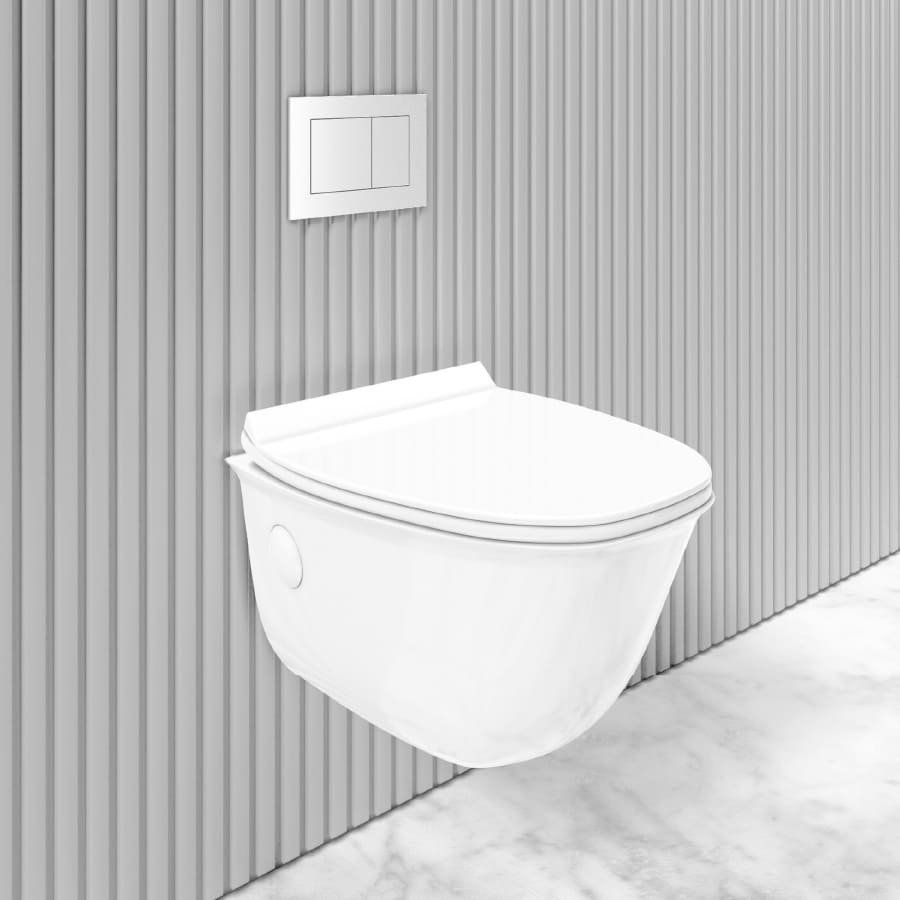 C003-WC
Rimless Wall Hung Closet with Soft Close UF Seat Cover