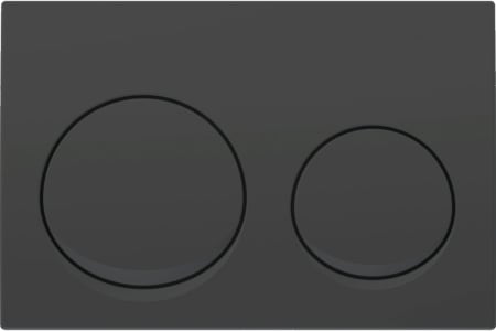 Face Plate ALPHA25 SQUARE BLACK MATT - 115.045.14.3