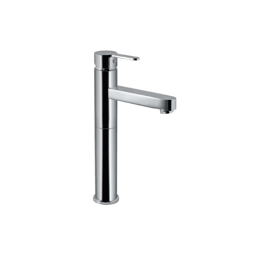 RIV-1021R
Single lever tall body basin mixer without pop-up waste with braided hoses