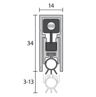 RP8Si Automatic Door Bottom Seals