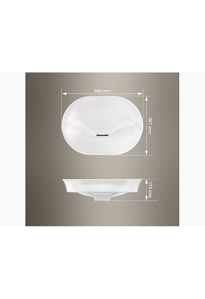 Vive™
54.7 cm oval vessel bathroom sink, no overflow

K-28783IN-0