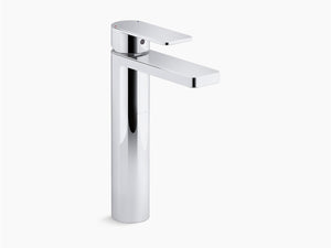 Parallel Tall single-handle bathroom sink faucet, 15.0 lpm - K-23475IN-4ND-CP