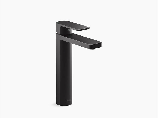 Parallel Tall single-handle bathroom sink faucet, 15.0 lpm - K-23475IN-4ND-BL