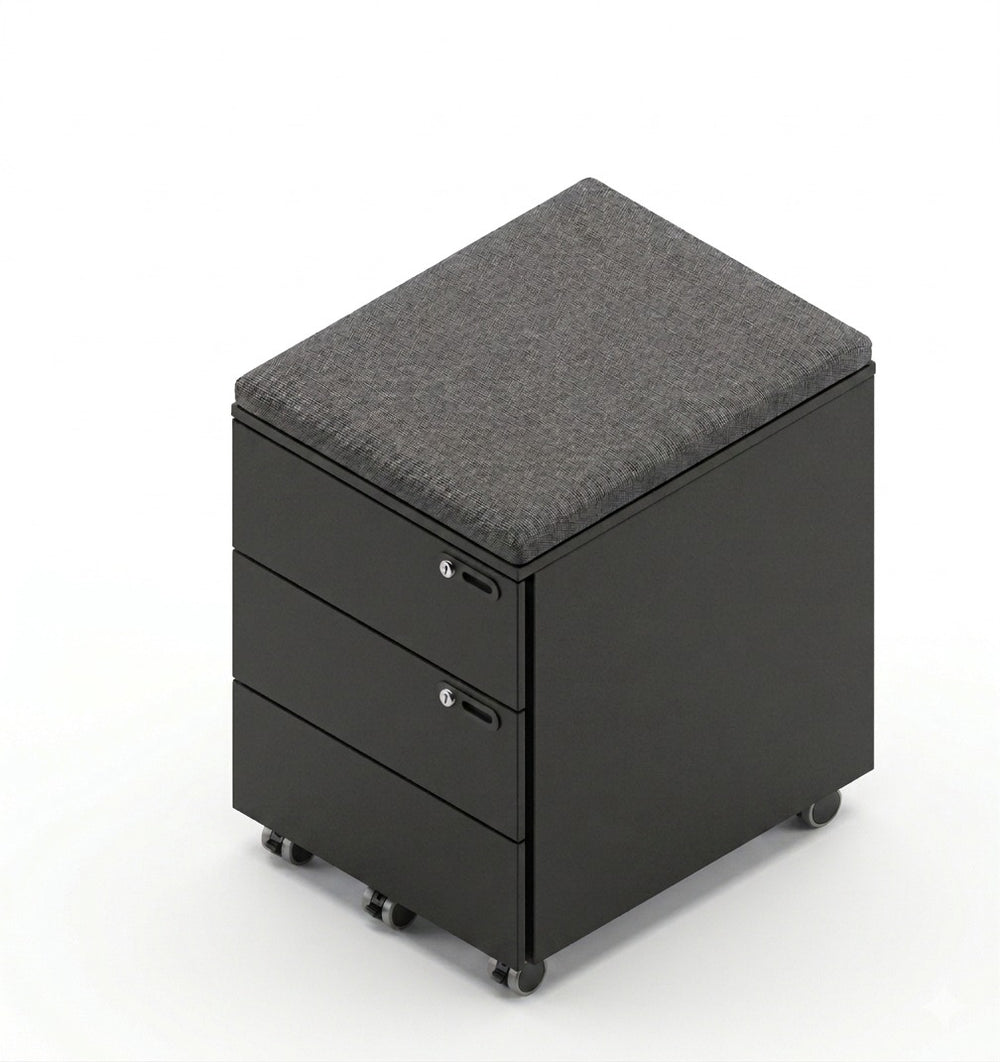 METAL PEDESTAL - 3 EQ DRAWER - 400 X 500 X 560 MM