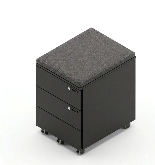 METAL PEDESTAL - 3 EQ DRAWER - 400 X 500 X 560 MM