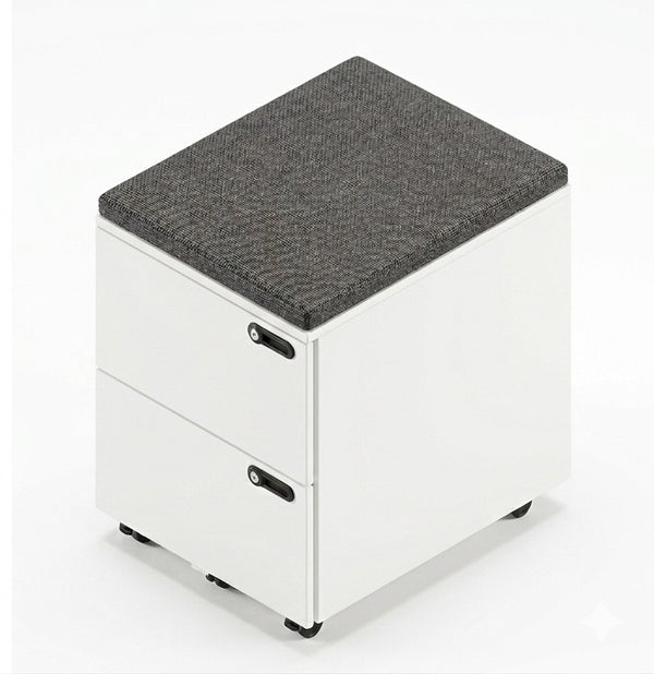 METAL PEDESTAL - 2 EQ DRAWER - 400 X 500 X 560 MM