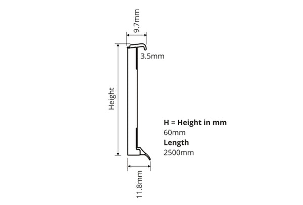 Bello PVC Skirting for Resilient Floors