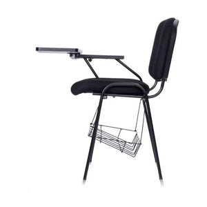 Low Back Brilliant Black Fabric Training Chair