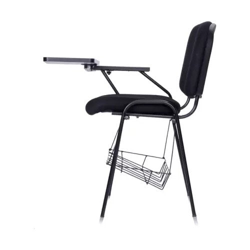 Low Back Brilliant Black Fabric Training Chair