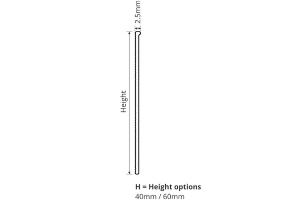 Illusion Fineline - Modular Skirting