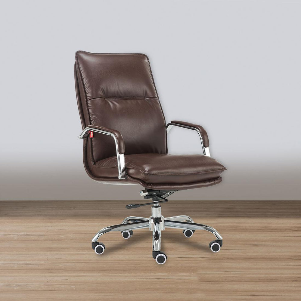 Camden Premium Leatherette Chair, Low Back