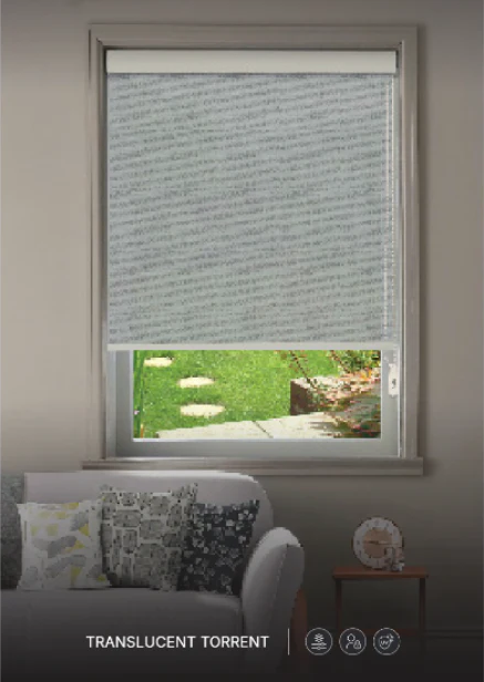 Roller Blinds | Translucent Torrent